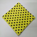 Big Yellow - 10" POLKA DOT Unisex Men Women Pocket Square Handkerchief Hanky - 100% Cotton